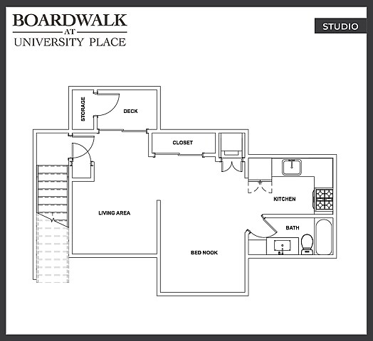 Carriage Studio with Garage 5514-A floor plan